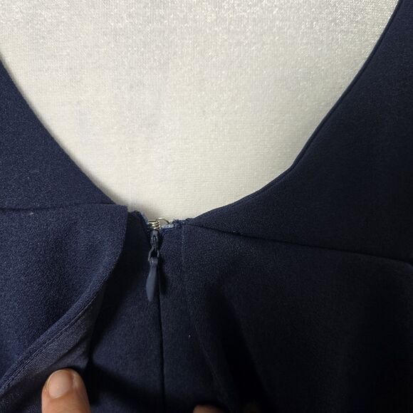 Lulus Womens Dress Size Small Navy Blue Off The Shoulder Bodycon Cityscape - Picture 6 of 8